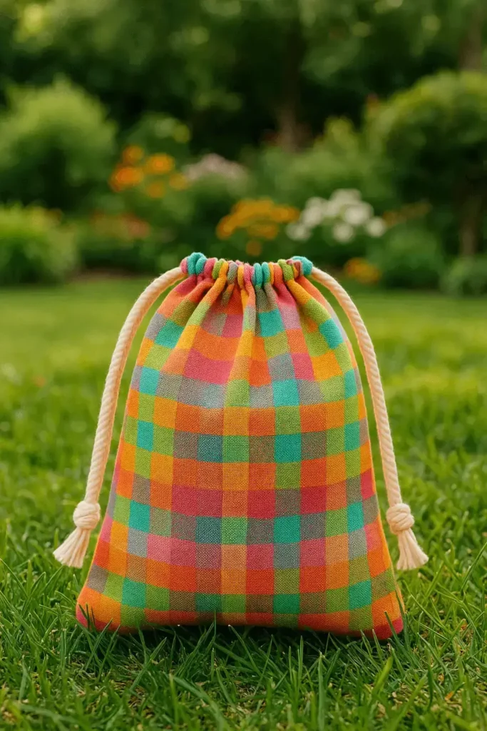 Tutorial cómo hacer bolsa talega de tela con cordón ajustable