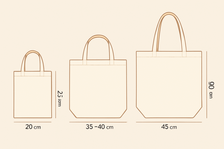 Lee más sobre el artículo Las 3 diferentes medidas de las Tote Bags
